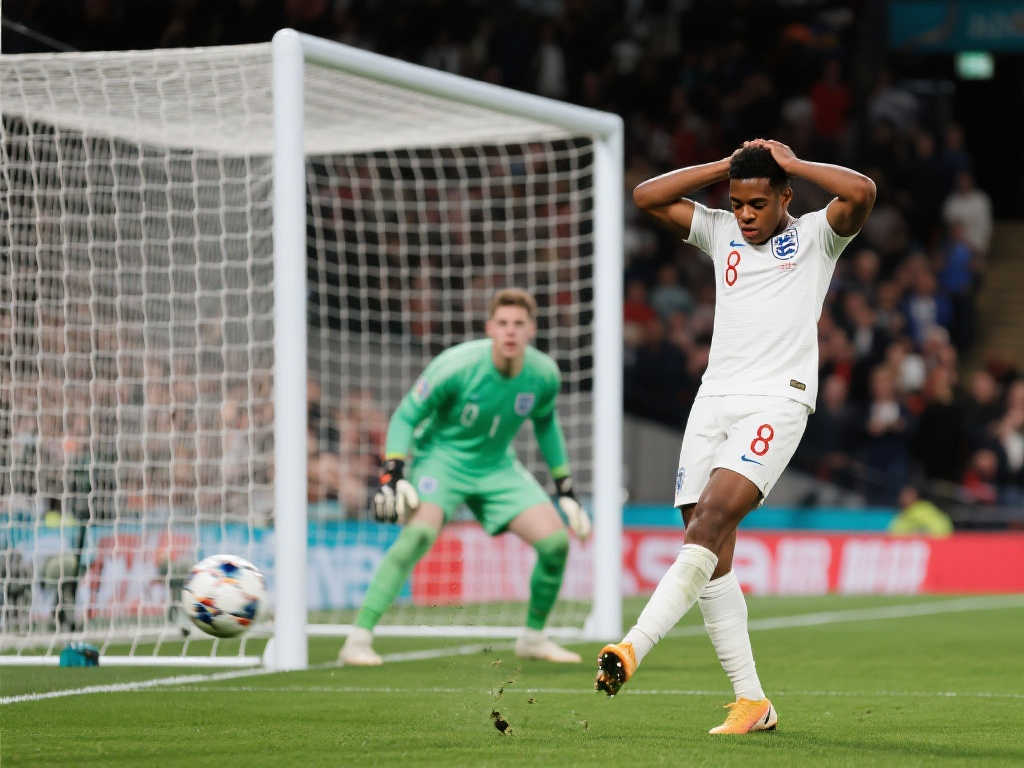 天哪，怎么没进！萨卡空门绝佳机会踢飞，抱头叹息